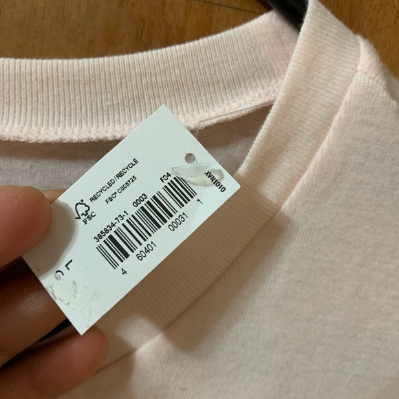 NWT Old Navy Fitted T-shirt Tee Short Sleeve Tee Top Pink Sz L - Picture 7 of 9